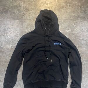 Black Hoodie blue wings